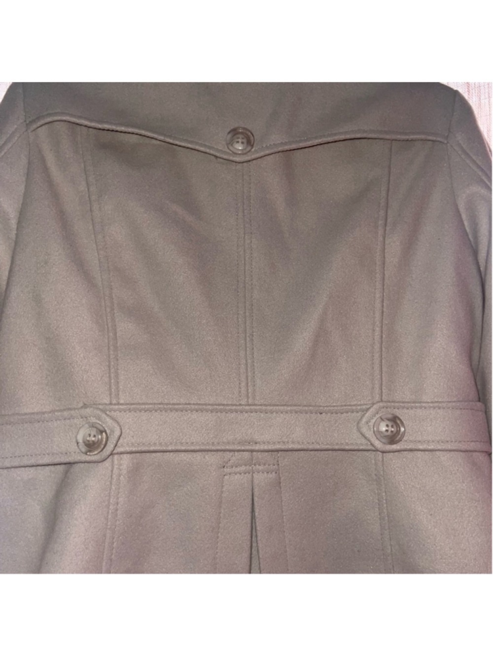 Coalition LA Light Gray Double Breasted Pea Coat - Women’s Size XL - EUC - Picture 7 of 12